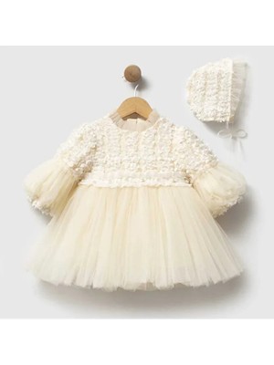 ministok Anabelle Boneli Kız Bebek Özel Gün Elbisesi