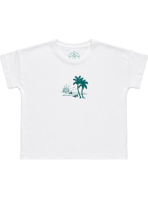 Blackspade Kız Çocuk T-Shirt 52102 - Beyaz