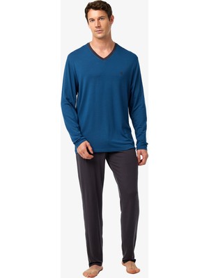 Blackspade Erkek Pijama Takımı 40975 - Mavi