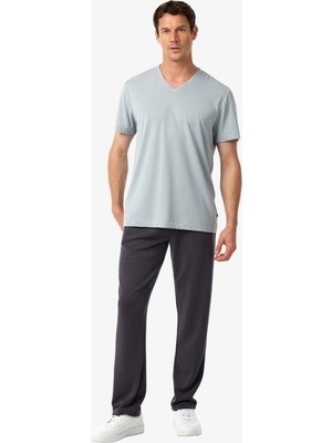 Blackspade Erkek V Yaka T-Shirt 41014 - Gri
