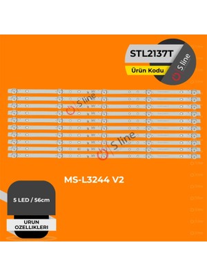 Uravas Store 58 Inç Onvo Uyumlu 56 cm Tv LED Bar Seti