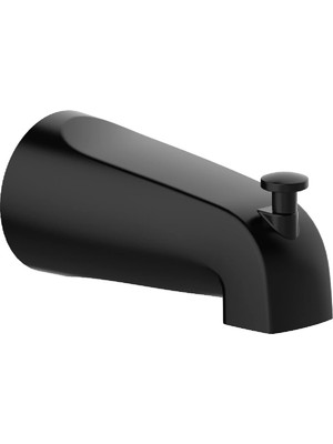 Esranın Dünyası Design House 595629 Banyo Için Geçmeli Pull-Up Duvara Monte Küvet Yönlendirici Ağız, Mat Siyah, 3-7 Inç