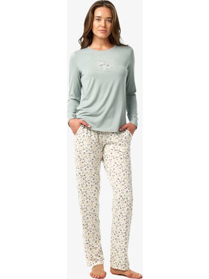 Blackspade Kadın Pijama Takımı 52215 - Yeşil