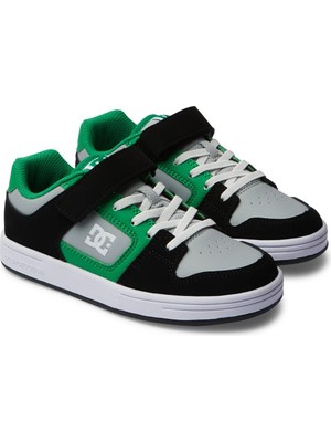Esranın Dünyası Dc Shoes Manteca Erkek Spor Ayakkabısı, Siyah (Black Kelly Green), 31 Eu