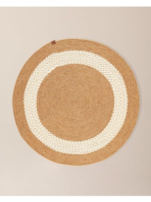 Esranın Dünyası Vernal Yuvarlak Kilim - Naturel/krem - 100 cm