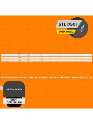Uravas Store 42 Inç Nordmende Uyumlu 77,5 cm Tv LED Bar