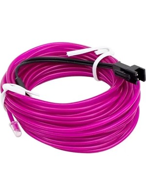Sh Ticaret 5 Metre 5 Volt USB Adaptörlü Neon Mor Ip Aydınlatma PM-6082