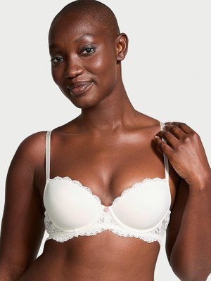 Victoria's Secret Pürüzsüz Dantelli Hafif Dolgu Destekli Klasik Toparlayıcılı Demi Sütyen
