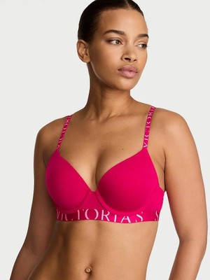 Victoria's Secret Perfect Shape Pamuklu Logo Detaylı Push-Up Sütyen