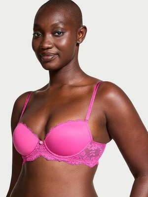 Victoria's Secret Pürüzsüz Dantelli Hafif Dolgu Destekli Klasik Toparlayıcılı Demi Sütyen