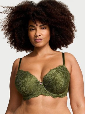Victoria's Secret Dantelli Hafif Dolgu Destekli Klasik Toparlayıcılı Demi Sütyen