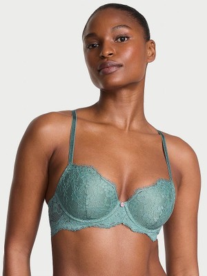 Victoria's Secret Dantelli Hafif Dolgu Destekli Klasik Toparlayıcılı Demi Sütyen