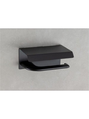 Odea System Dorado Kapaklı Tuvalet Kağıtlığı Siyah 85X118X170 mm