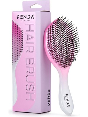 Odea Fenda Profesyonel 4 Pinli Geniş Başlık Pembe Saç Fırçası