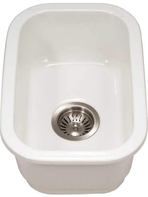 Odea Houzer PTB-1318 Wh Fireclay Bar Lavabosu, Beyaz
