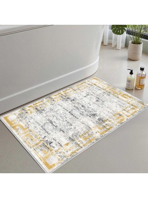 Odea Monnhein Banyo Paspası, Yumuşak Banyo Halısı, Kaymaz Dot Tabanlı, Su Emici, Makinede Yıkanabilir - 50 x 80 cm