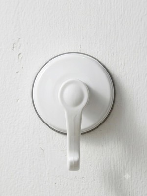 Odea Feyza Yapı Beyaz Güçlü Yapışkanlı Banyo Vakumlu Vantuzlu Askılık