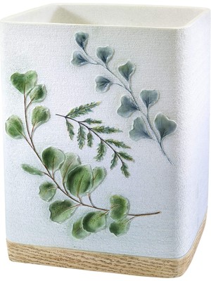 Odea Avanti Linens - Dekoratif Banyo Paspası, Botanik Esinli Ev Dekoru (Ombre Yaprakları Koleksiyonu)