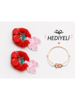 Odea Peluş Lastik Toka Seti – Yumuşak Dokulu, Saçı Yormayan, Günlük Kullanıma Uygun Saç Lastiği (Desen 6)