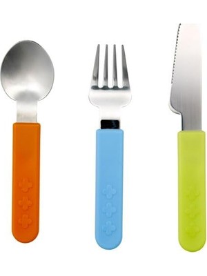 Odea Ikea Çocuk Çatal,kaşık,bıçak Seti 3 Parça Renkli