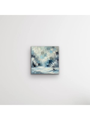 Vintessy Kış Mevsimi Kanvas Tablo 60X60CM