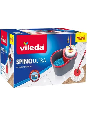 Odea Vileda 170644 Spino Ultra Temizlik Seti, Siyah/kırmızı