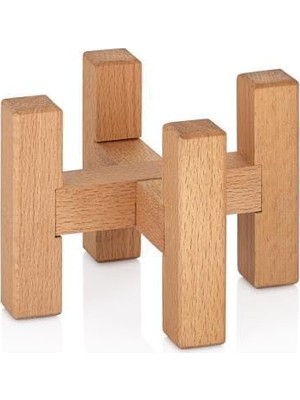 Odea Kenpool Mini Saksı Ayağı Saksı Standı 15X11 cm Ahşap Saksılık Kaktüs Sukulent Saksılığı