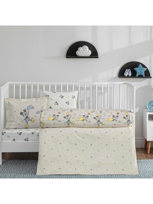 Odea Taç Lisanslı Disney Mickey Mouse Dream Baby Pamuk Bebek Nevresim Takımı