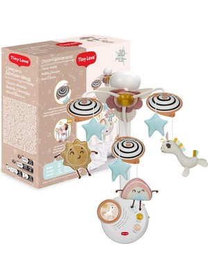 Odea Tiny Love Klasik Dönence, Bebek Karyolası Için Dönence, 0+ Ay, Araba Için Taşınabilir Müzik Dönencesi, Büyülü Peluş Bebek Bebekleri, 20 Dakika Sürekli Müzik, Tek Boynuzlu At Harikalar Diyarı