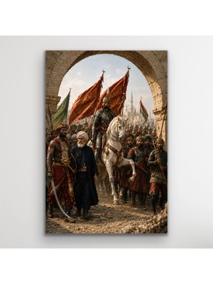 Vintessy Fatih Sultan Mehmet Istanbul'un Fethi Kanvas Tablo 40X60 cm