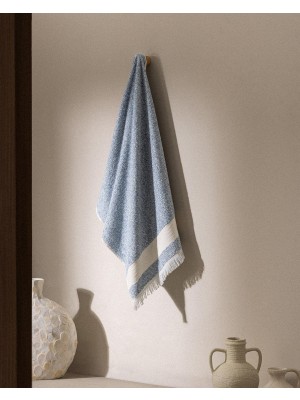 Odea BREST%100 Pamuk Banyo Havlusu - Mavi - 75X150 cm