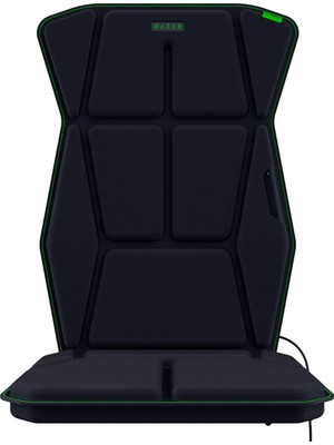 Odea Razer Freyja - Sensa Hd Haptikli Oyun Koltuk Minderi (Hyperspeed Kablosuz ve Bluetooth, Oyun ve Ofis Koltukları Için, Synapse Aracılığıyla Haptik Eq, 101CM x 40CM x 5cm) Siyah