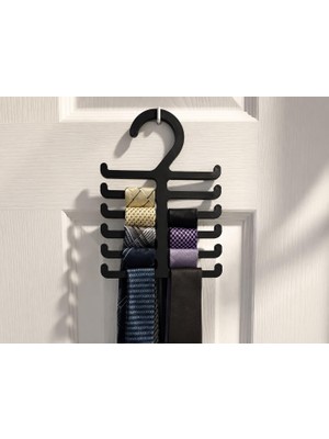 Odea Çok Katlı Kravat ve Kemer Askısı Organizer, 19X13 cm | Pla 3D Baskı