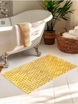 Odea Paçi Premium Bath Serisi 40X60 cm Doğal Bambu Banyo Paspası