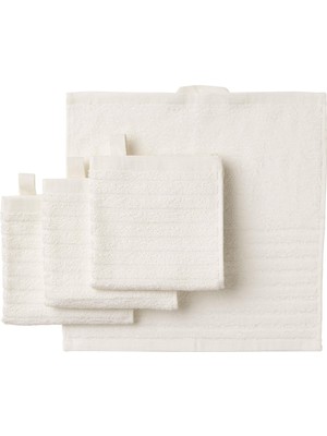 Odea Ikea 4 Adet Banyo-Mutfak El Havlusu Beyaz Renk Meridyendukkan 30X30 Cm, 4 Lü