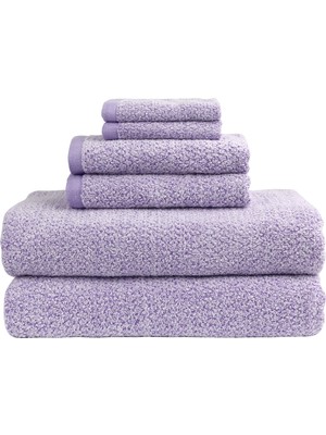 Odea Everplush Elmas Jakarlı 6 Parça Banyo Çarşaf Seti, Lavanta