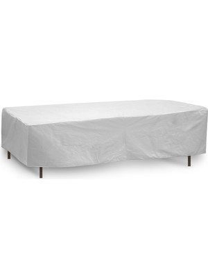 Odea Protective Covers Hava Koşullarına Dayanıklı Masa Örtüsü, 80 Inç x 84 Inç, Oval/dikdörtgen Masa, Gri - 1155