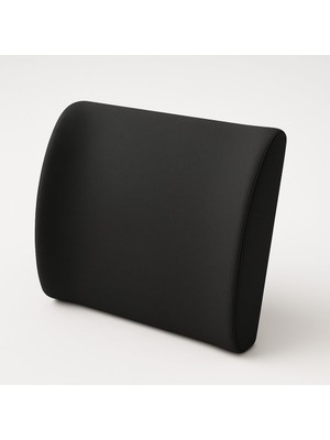 Odea Ergonomik Bel Destek Yastığı, Siyah, 35X34X12 Cm, Yıkanabilir Kılıf, Ayarlanabilir Kemer, Ofis ve Araba Için