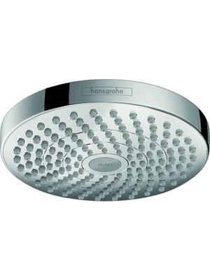 Odea Hansgrohe Croma Select S 17,78 cm Su Tasarruflu Düşük Akışlı Duş Başlığı Modern 2-Sprey Yağmur, Quickclean Krom Yoğun Yağmur, 04388000