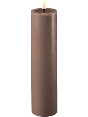 Odea Deluxe Homeart Moka LED Mum Kahverengi 5X20 cm - De RF-0094