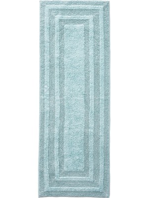 Odea Eddie Bauer Home Logan Cotton | Bath RUNNER-100, Ultra-Soft Rug, Tufted Fabric For Durability And Easy Care, 60 x 22, Turquoise