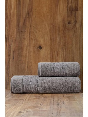 Odea Soley Oppolo 2'li Havlu Seti, Gri 50X90, 70X140