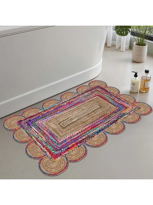 Odea Monnhein Banyo Paspası, Yumuşak Banyo Halısı, Kaymaz Dot Tabanlı, Su Emici, Makinede Yıkanabilir - 40 x 60 cm