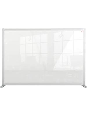 Odea Nobo Şeffaf Çalışma Masası Ayırma Duvarı, Akrilik, Bağımsız Koruma Duvarı, Hijyen Koruması, Premium Plus, 1400 x 1000 Mm, 1915490