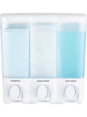 Odea Better Living Ürünler 72350 Clear Choice 3 Odacıklı Duş Dispenseri, Beyaz