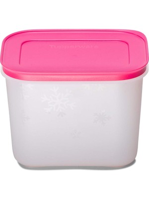 Odea Tupperware Plastik Dondurma Kapları Gen Iı 1.1l 1 Adet (Pembe, Beyaz)