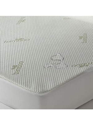 Odea Özdilek Bamboo Sıvı Geçirmez Yatak Alezi, Beyaz, Bambu Kumaş, Tek Kişilik, 100X200 Cm, Lastikli Kenar, Esnek ve Yumuşak, Tüm Yaş Grupları