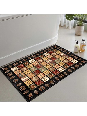 Odea Monnhein 2'li Set Banyo Paspası, Yumuşak Banyo Halısı, Kaymaz Dot Tabanlı, Su Emici, Makinede Yıkanabilir - 40X60-50 x 80 cm