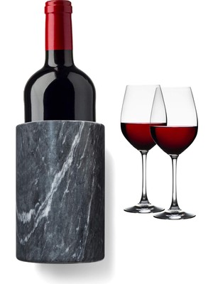 Odea (Marble Wine Chiller And Utensil Holder, Black) - Fox Run 8649 Marble Utensil Holder, Black