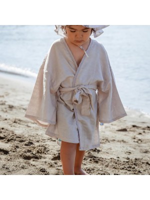 Odea Deux LAPINS%100 Pamuk Müslin Çocuk Kimono CCKKMN-COG-00002Y